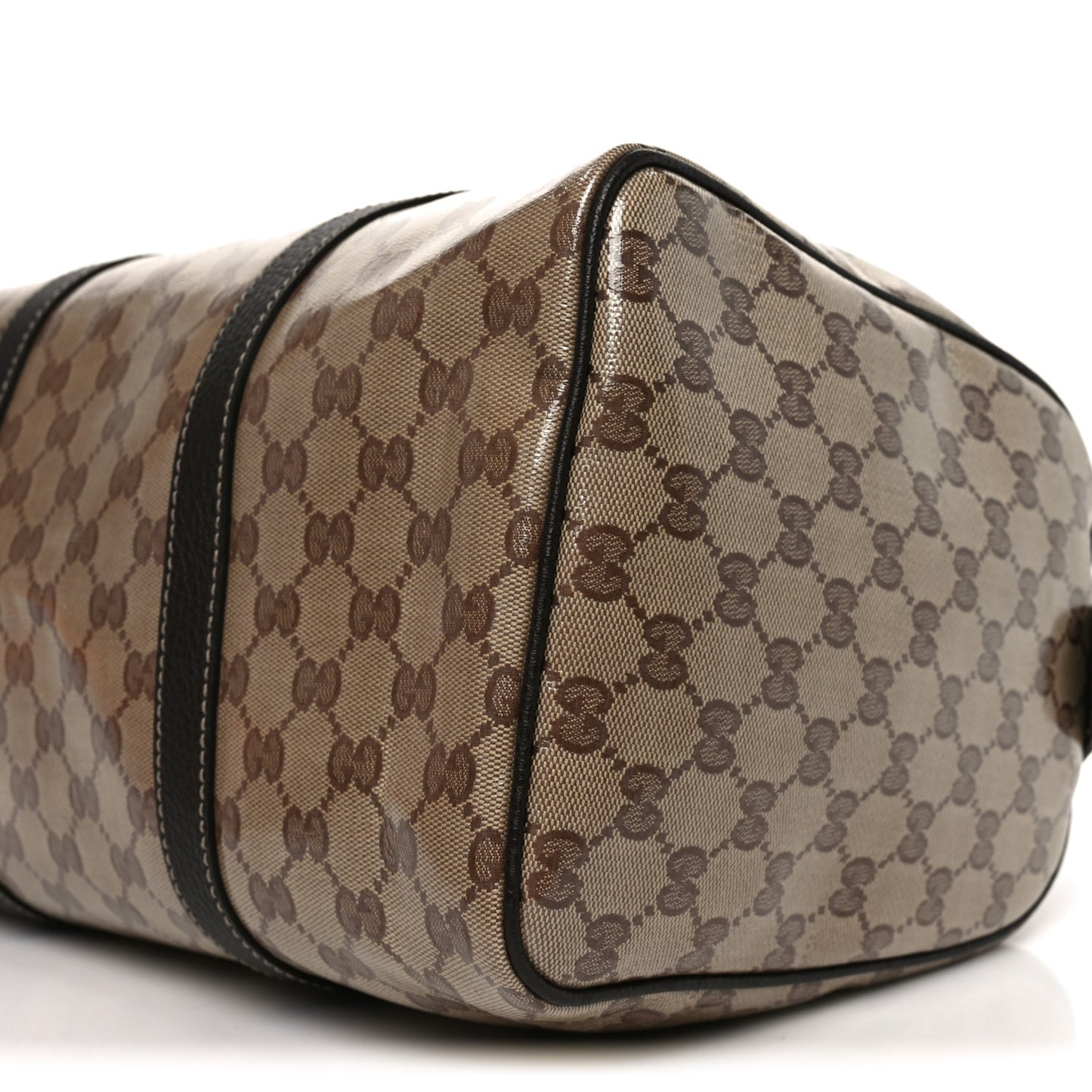 Crystal Monogram Medium Joy Boston Dark Brown