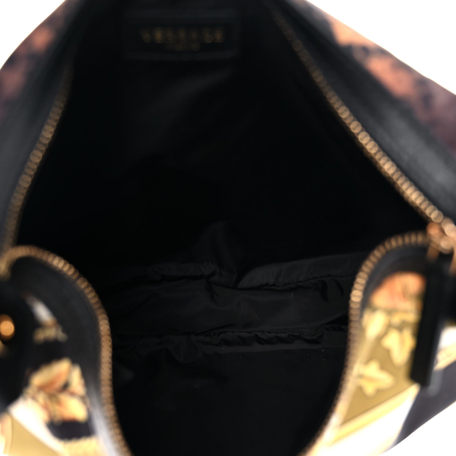 Versace Nylon Calfskin Barocco Mosaic Python Print Hobo Bag Multicolor 6 of 12
