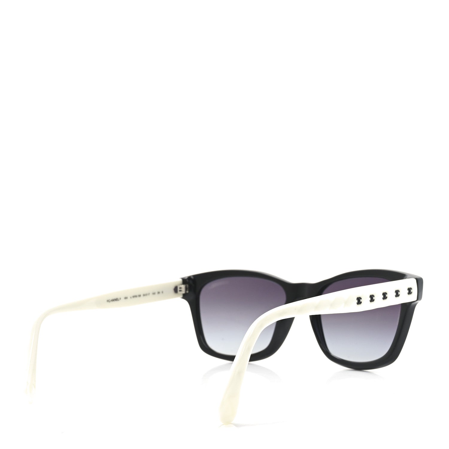 Chanel Acetate Quilted CC Square Sunglasses 5484 White Black 4 of 7
