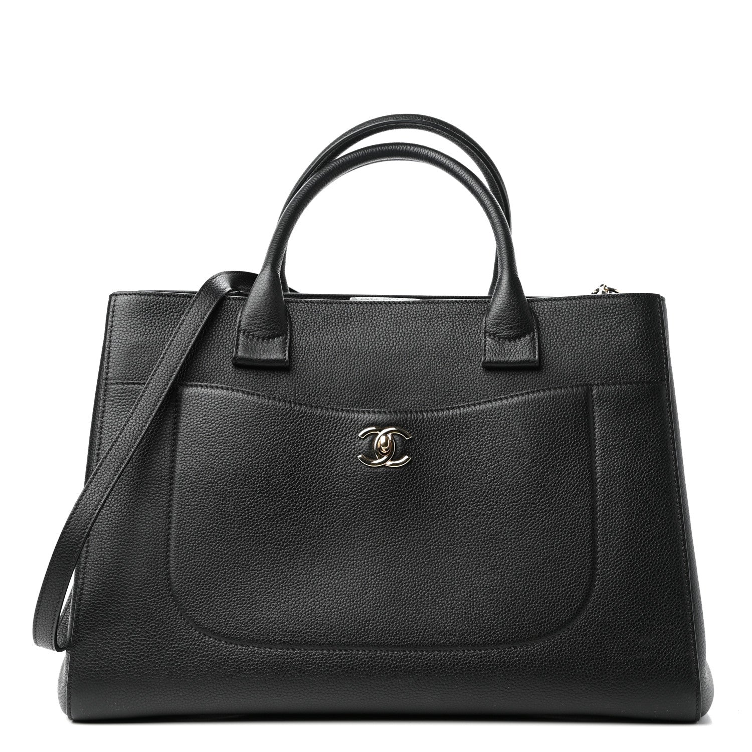 Chanel Grained Calfskin Medium Neo Executive Shopper Tote Black 1 of 10