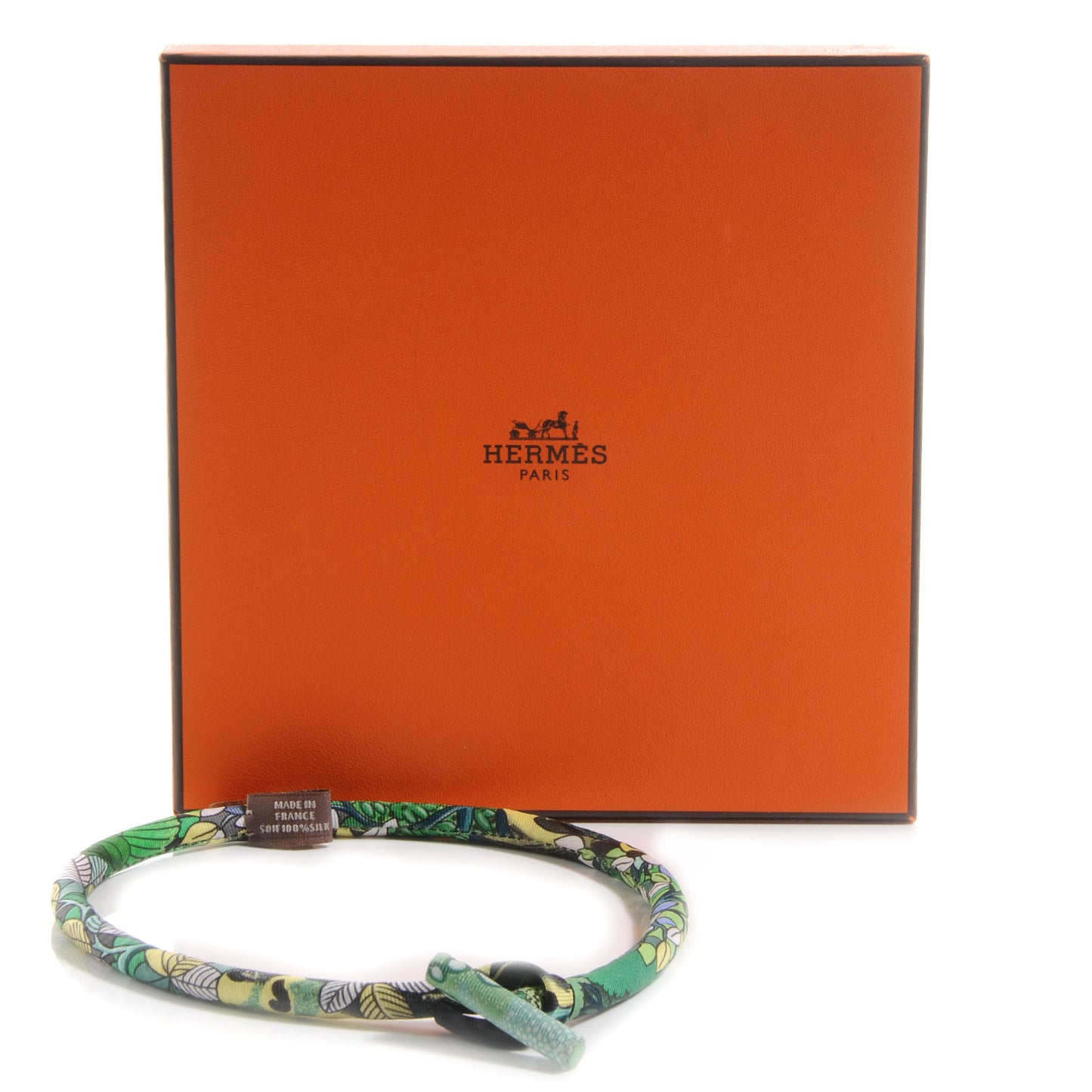 Silk Collier En Bois Et Soie Petit H Necklace