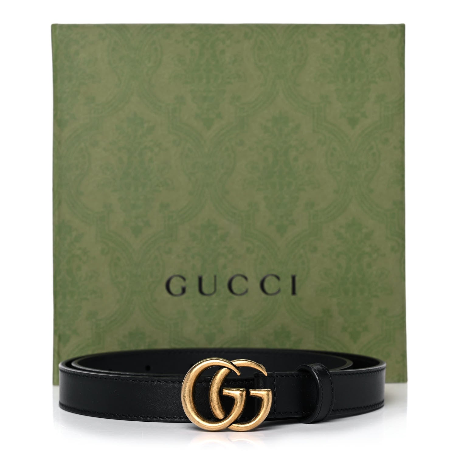 Gucci Calfskin Double G 20mm Belt 75 30 Black 8 of 8