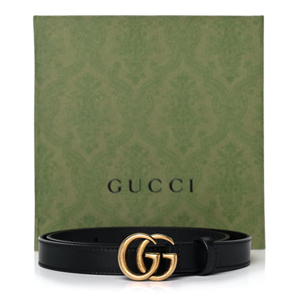 Gucci Calfskin Double G 20mm Belt 75 30 Black 8 of 8