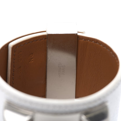 Hermes Epsom Collier de Chien CDC Bracelet T2 White 7 of 9
