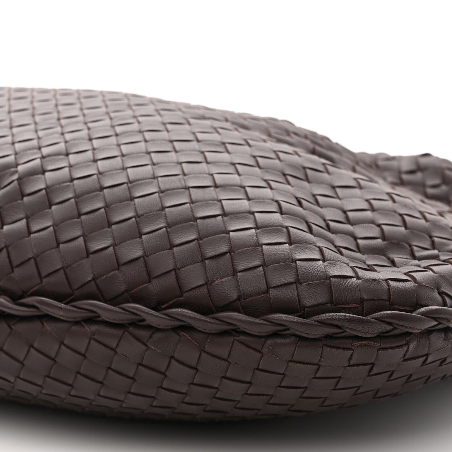 Nappa Intrecciato Large Veneta Hobo Ebano