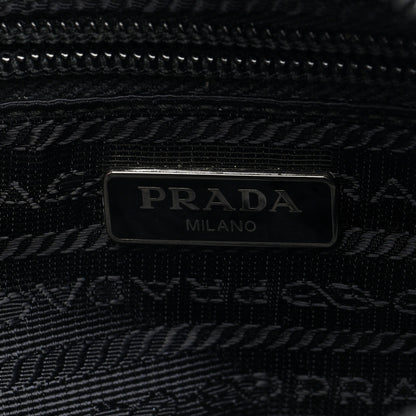 Prada Re-Nylon Saffiano Pouch Wristlet Black 6 of 6