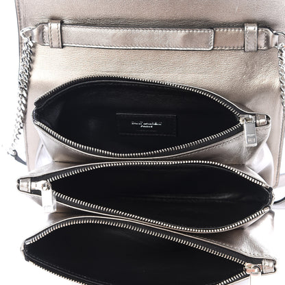 Saint Laurent Metallic Lambskin Diamond Quilted Monogram Angie Chain Bag Pimbo 4 of 11