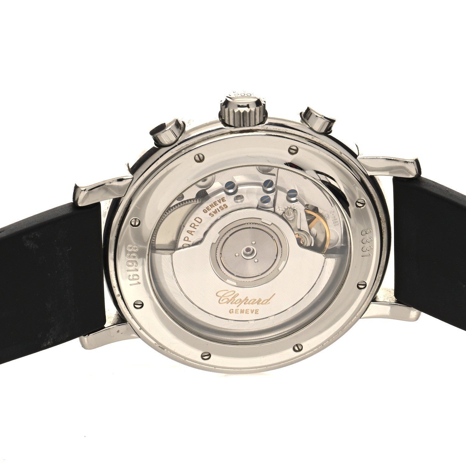 Chopard Stainless Steel Rubber 39mm Mille Miglia Chronograph Automatic Watch 4 of 5