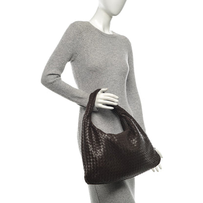 Bottega Veneta Nappa Intrecciato Large Veneta Hobo Ebano 2 of 10