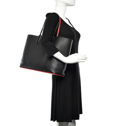 Christian Louboutin Calfskin Spikes East West Cabata Tote Black 2 of 10