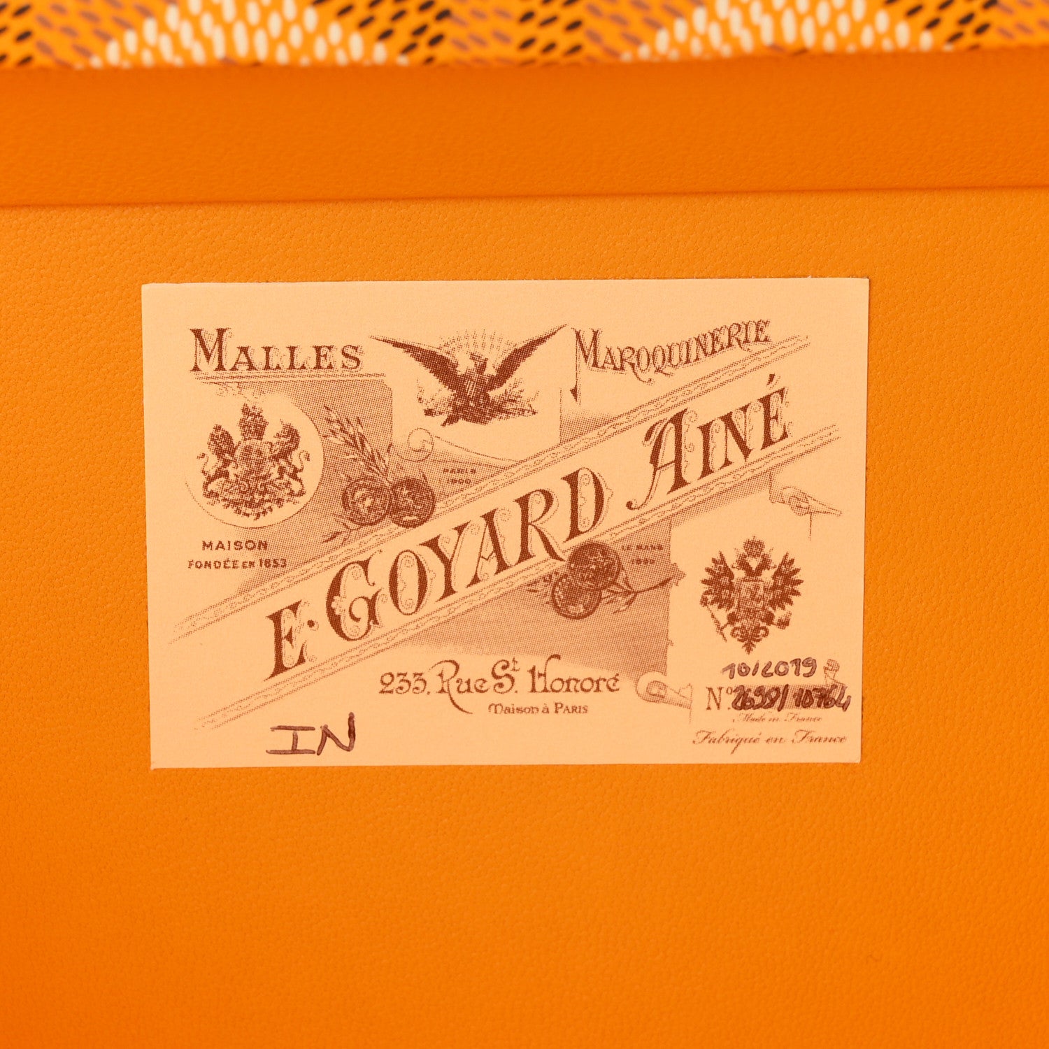 Goyard Goyardine Minaudiere Trunk Bag Yellow 9 of 15