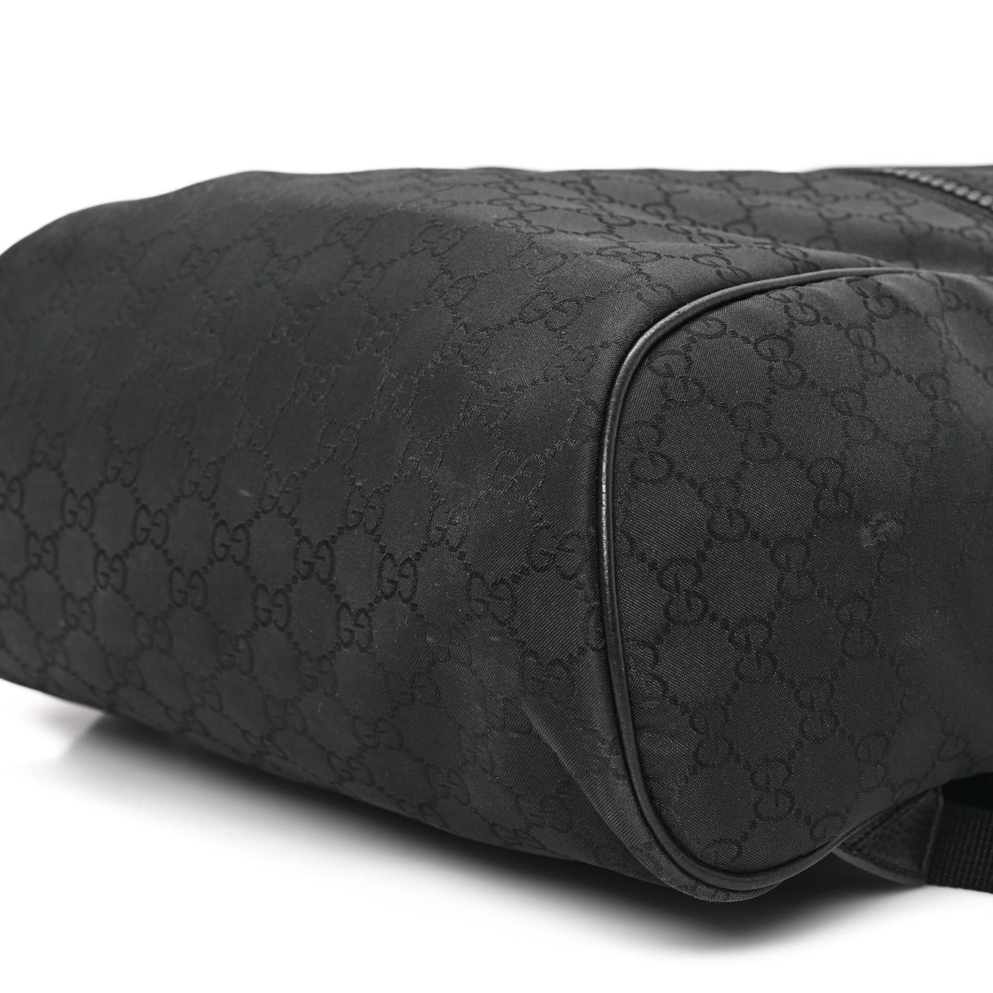 Nylon Monogram Slim Backpack Black