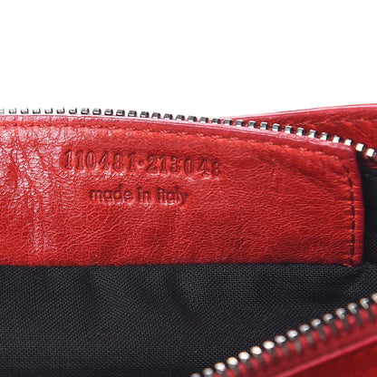 Balenciaga Chevre Porte Toilette Makeup Clutch True Red 7 of 13