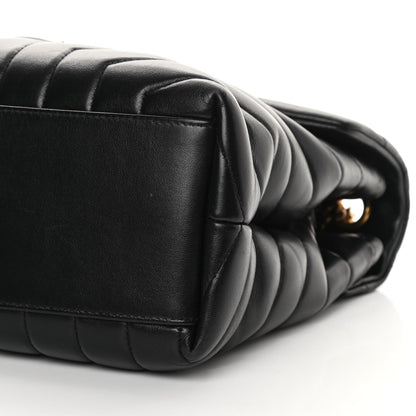 Saint Laurent Calfskin Y Quilted Monogram Medium Loulou Chain Satchel Black 10 of 14