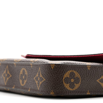 Louis Vuitton Monogram Pochette Felicie Chain Wallet Fuchsia 11 of 13