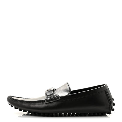 Louis Vuitton Calfskin Mens Monte Carlo Shoe Moccasin Loafers 9 Black 1 of 11
