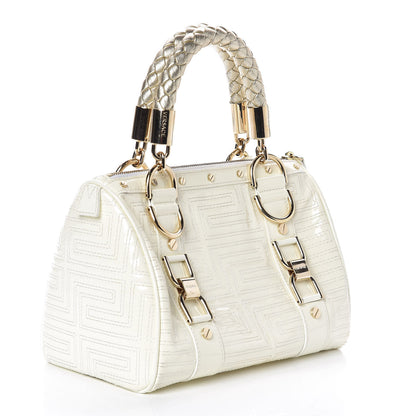 Versace Patent Couture Snap Out Of It Bag White 3 of 11