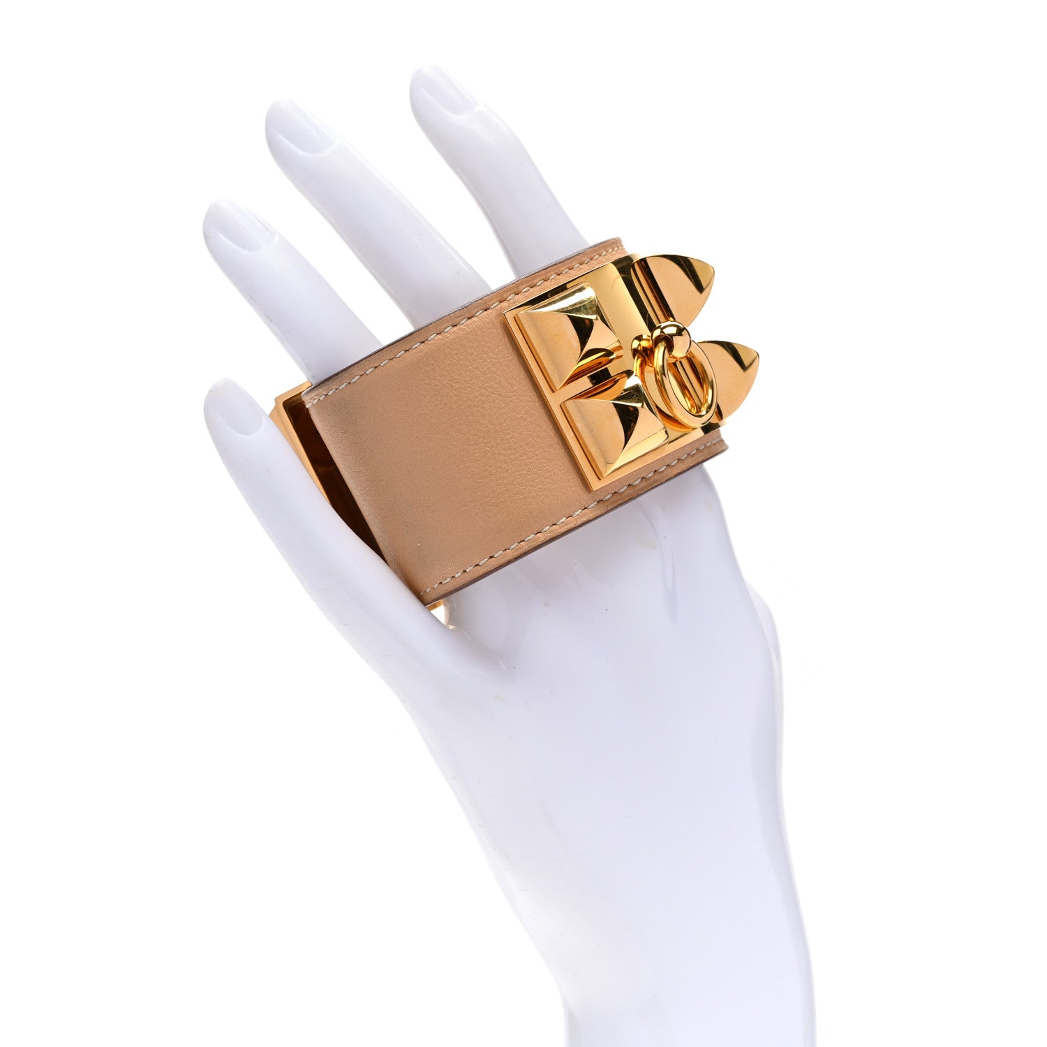 Hermes Swift Collier De Chien CDC Bracelet S Sable 2 of 7