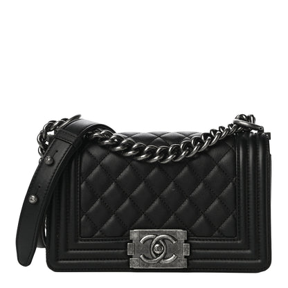 Chanel Calfskin Quilted Small Boy Flap Black 1 of 10