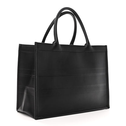 Christian Dior Calfskin Embossed Medium Book Tote Black 3 of 10