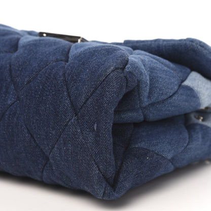 Stella McCartney Eco Denim Diamond Quilted Small Beckett Shoulder Bag Blue 7 of 9