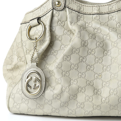 Gucci Guccissima Medium Sukey Tote Mystic White 10 of 10