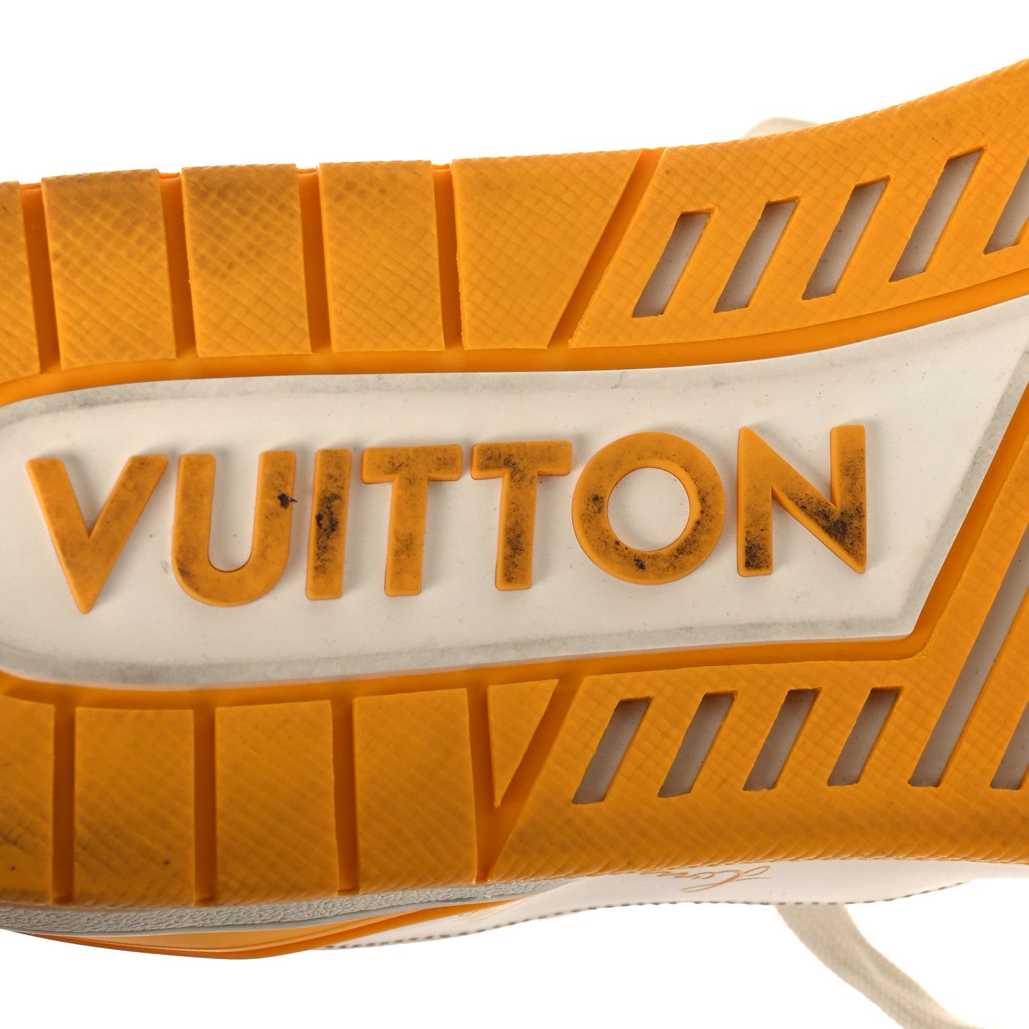 Louis Vuitton Calfskin LV Trainer Sneakers 11 Yellow 8 of 13