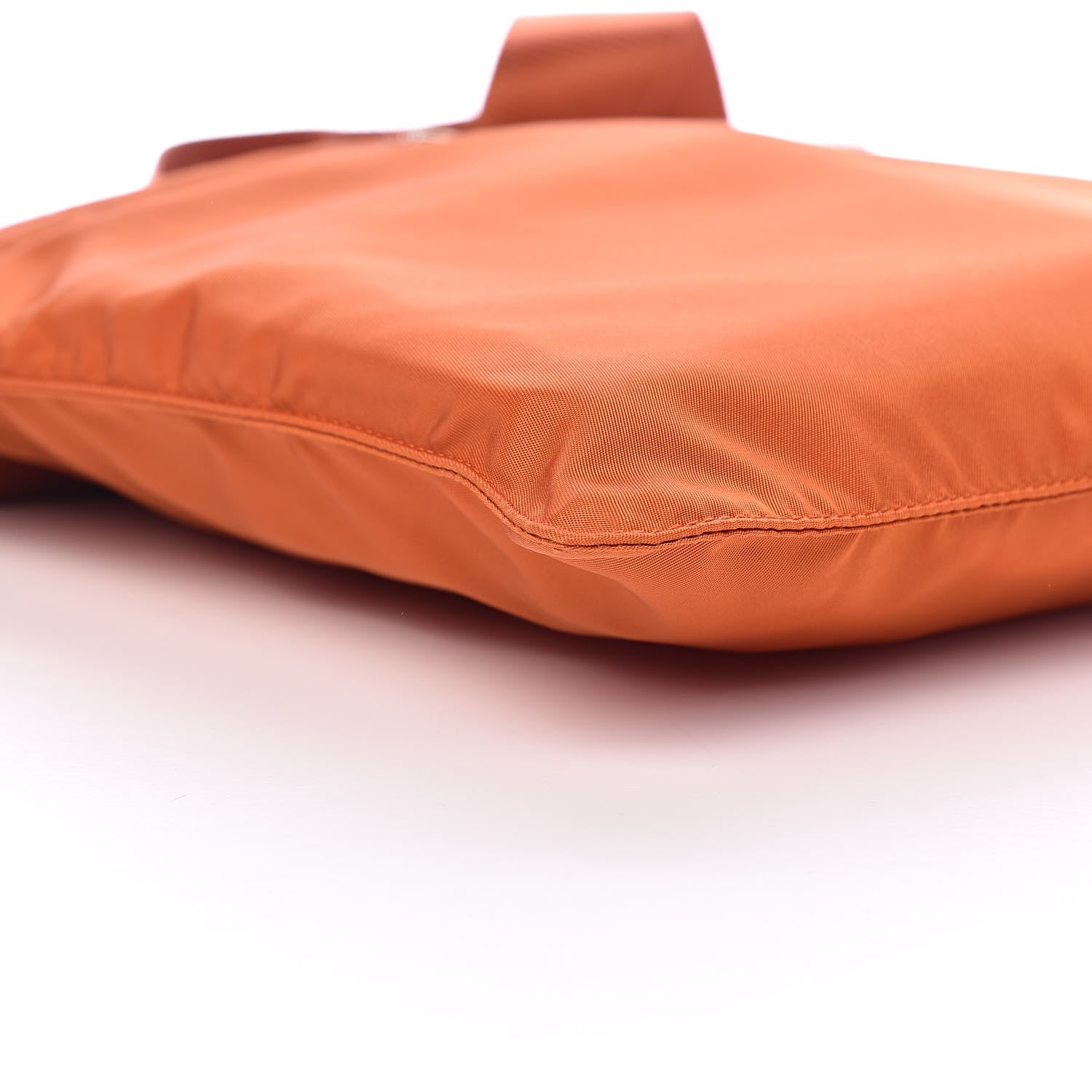 Prada Nylon Vela Flat Messenger Bag Papaya 8 of 10