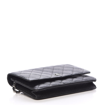 Chanel Caviar Quilted Wallet On Chain WOC Black 4 of 12