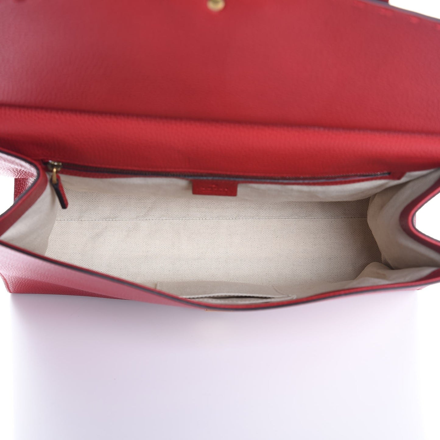 Calfskin Medium GG Marmont Top Handle Bag Vulcanic Red