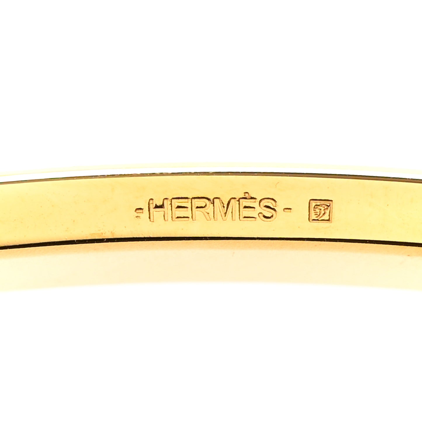 Polished 32mm H Belt Buckle Gold