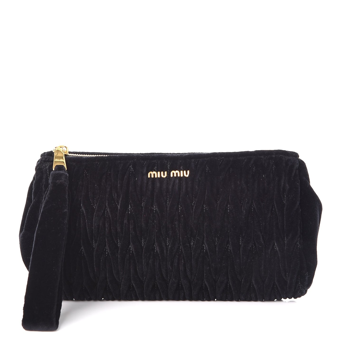 Velluto Matelasse Clutch Black