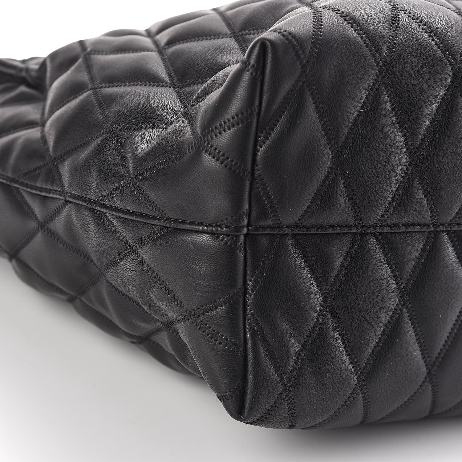 Givenchy Rubber Effect Canvas Quilted Duo Shopper Tote Black 9 of 15