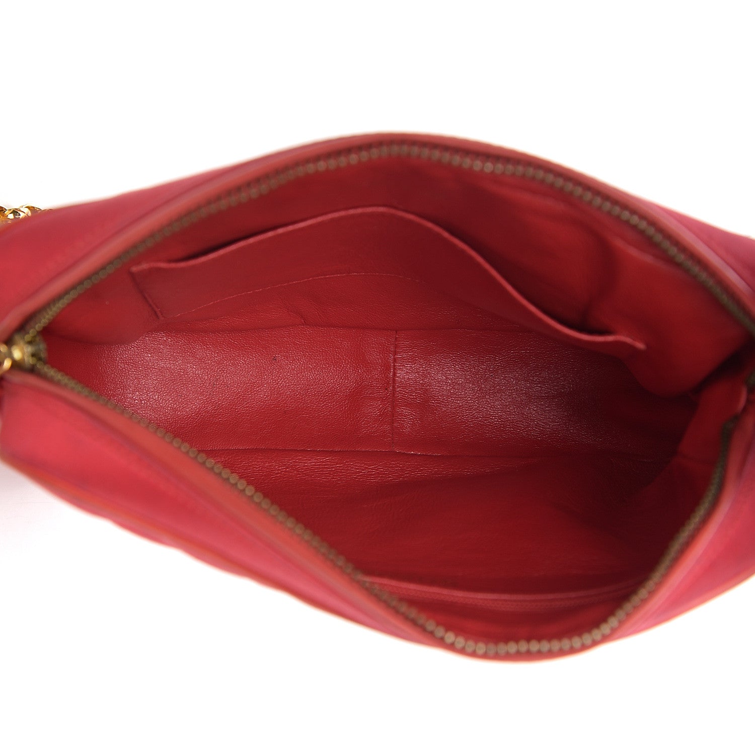 Chanel Satin Quilted CC Tassel Camera Case Red 4 of 15
