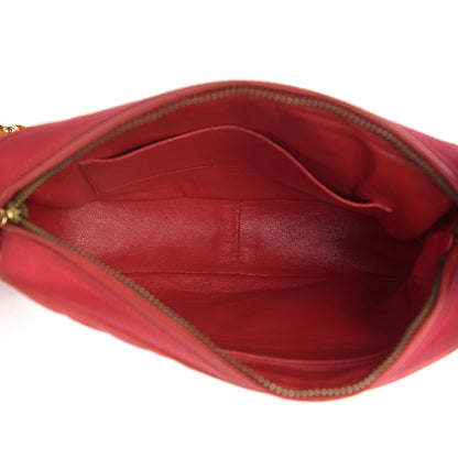 Chanel Satin Quilted CC Tassel Camera Case Red 4 of 15