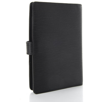 Louis Vuitton Epi Medium Ring Agenda Cover Black 3 of 7