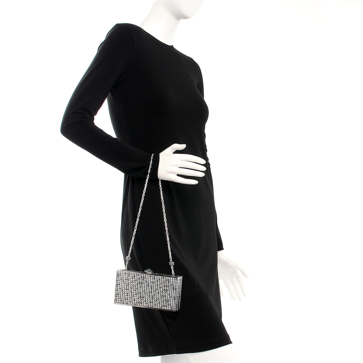 Glass Clutch Silver