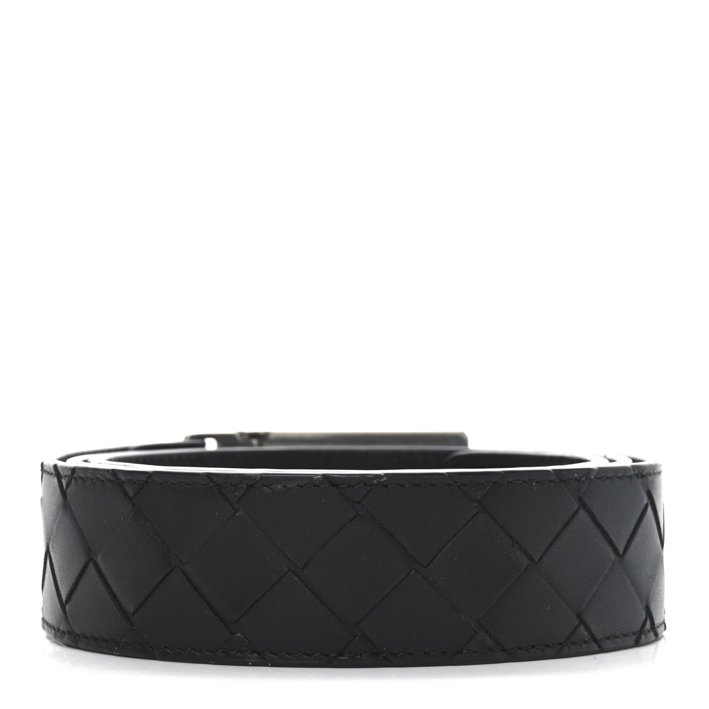 Nappa Intrecciato Belt M Black