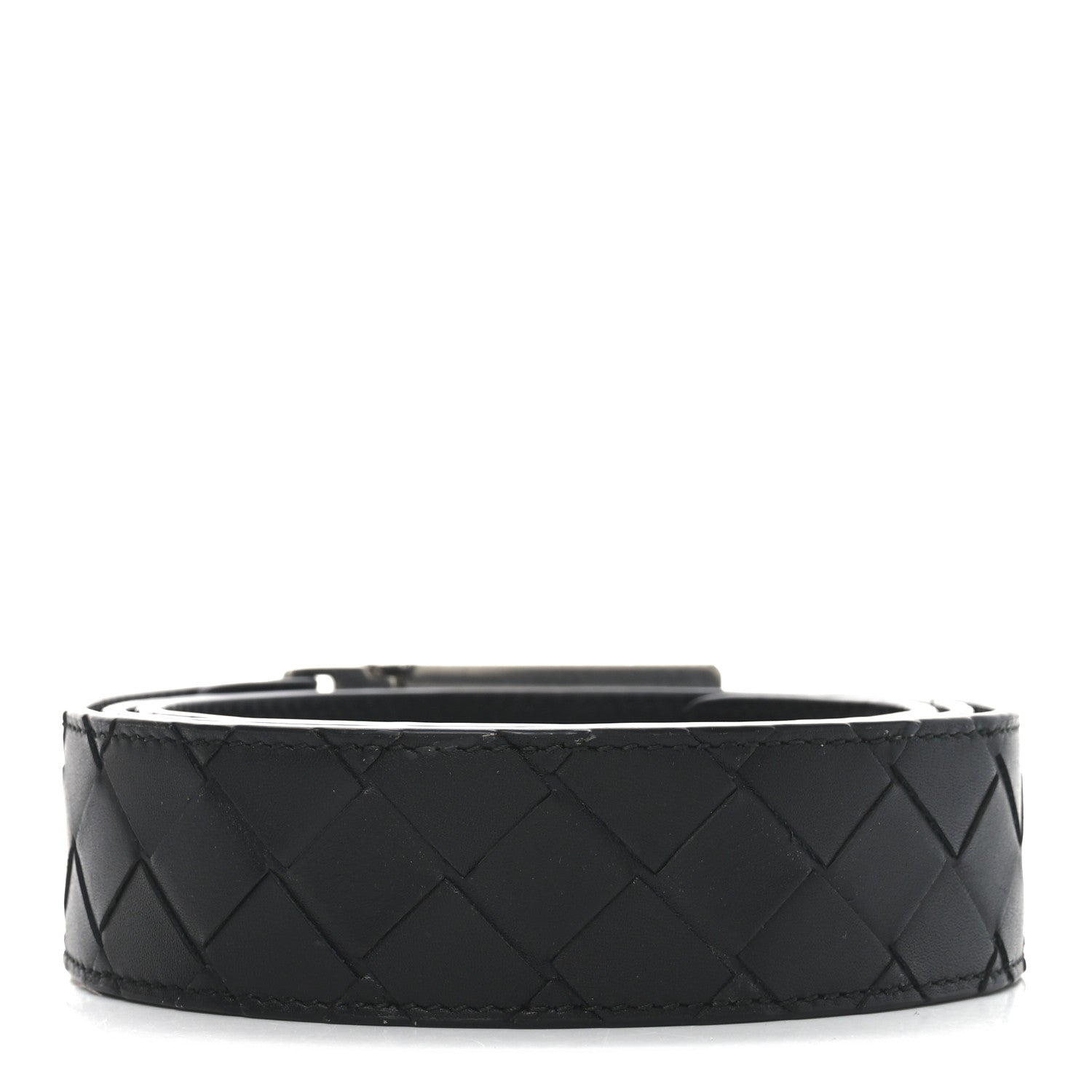 Bottega Veneta Nappa Intrecciato Belt M Black 2 of 4