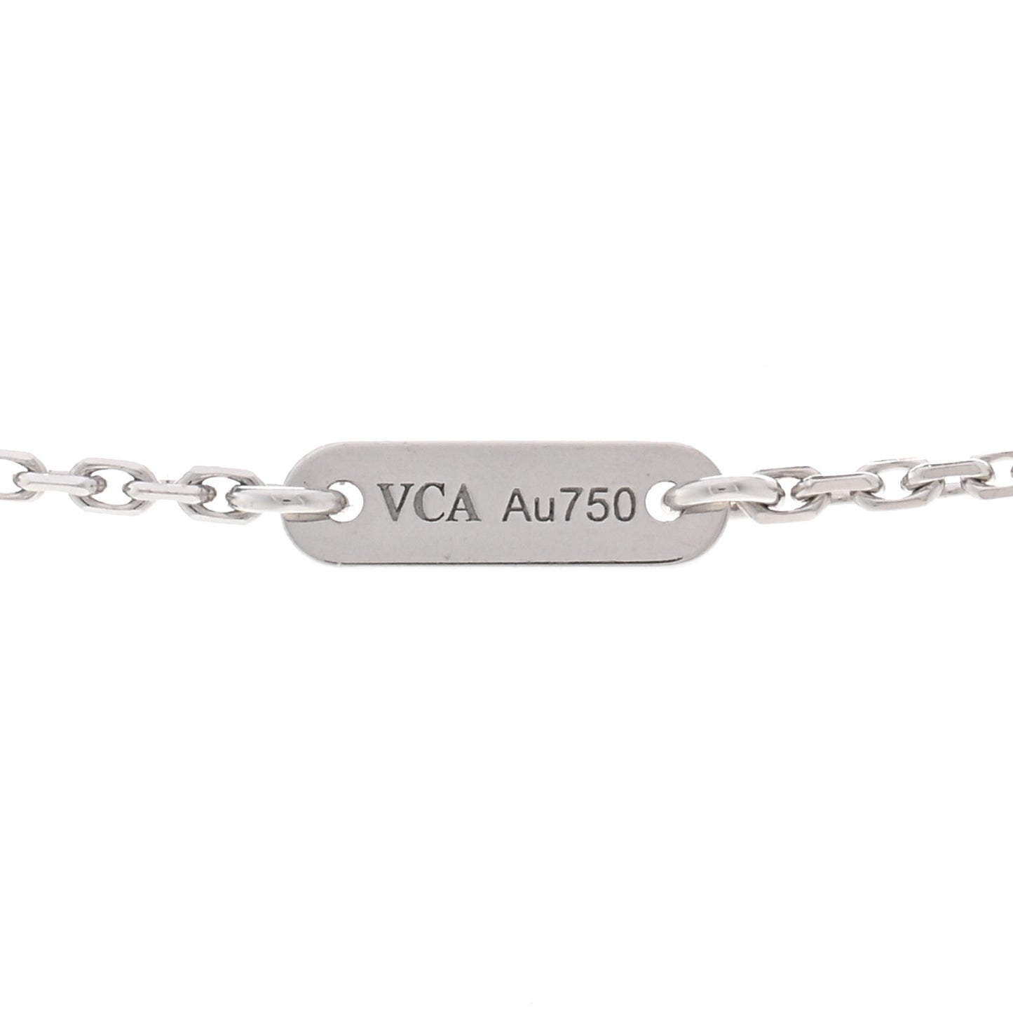 18K White Gold Turquoise Sweet Alhambra Butterfly Pendant Necklace