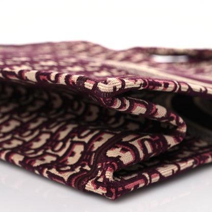 Christian Dior Oblique Large Book Tote Burgundy Multicolor 9 of 10