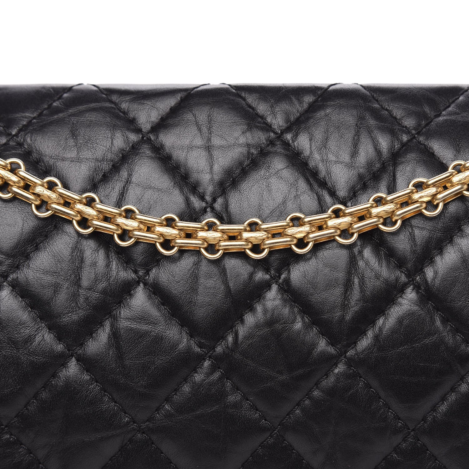 Chanel Aged Calfskin Quilted 2.55 Reissue 226 Flap Black 10 of 12