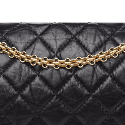 Chanel Aged Calfskin Quilted 2.55 Reissue 226 Flap Black 10 of 12
