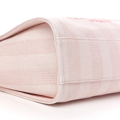 Chanel Mixed Fibers Striped Small Deauville Tote Light Pink 8 of 9