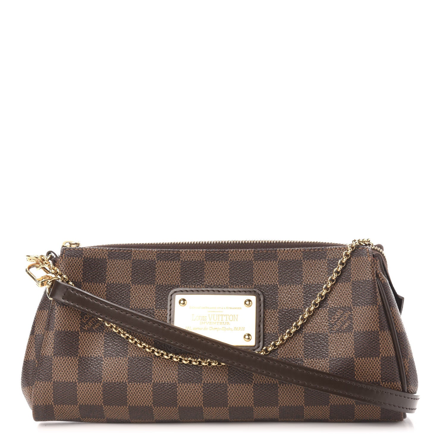 Louis Vuitton Damier Ebene Eva Clutch 1 of 11