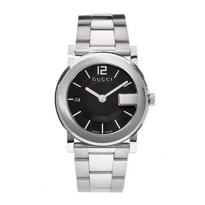 Gucci Stainless Steel 36mm G-Round Quartz Watch Black 1 of 6