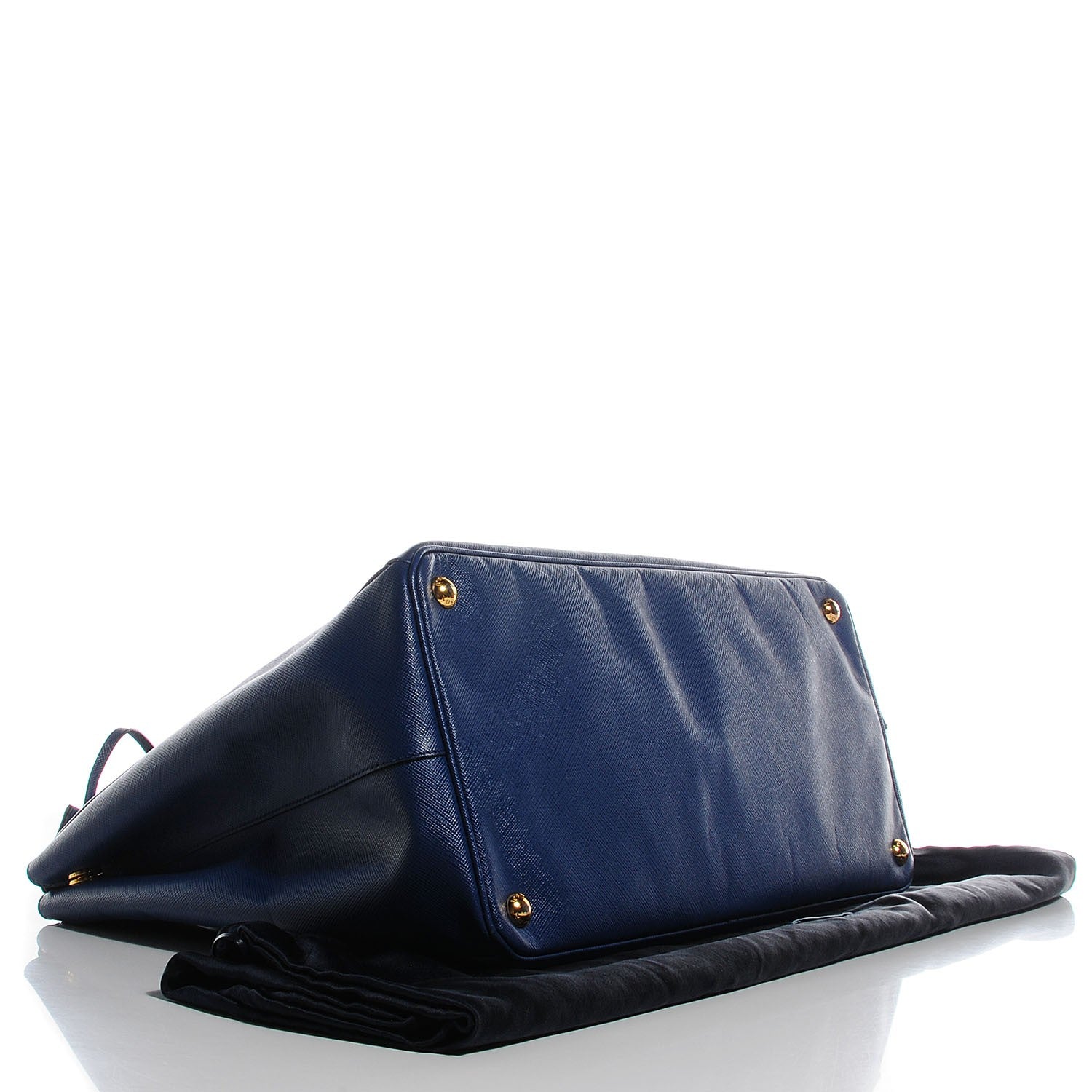 Prada Saffiano Lux Large Tote Bluette 4 of 11