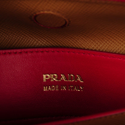 Prada Saffiano Cuir Large Double Bag Caramel 6 of 7