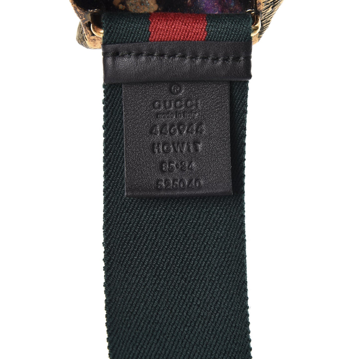 Web Feline Buckle Belt 85 34 Green Red