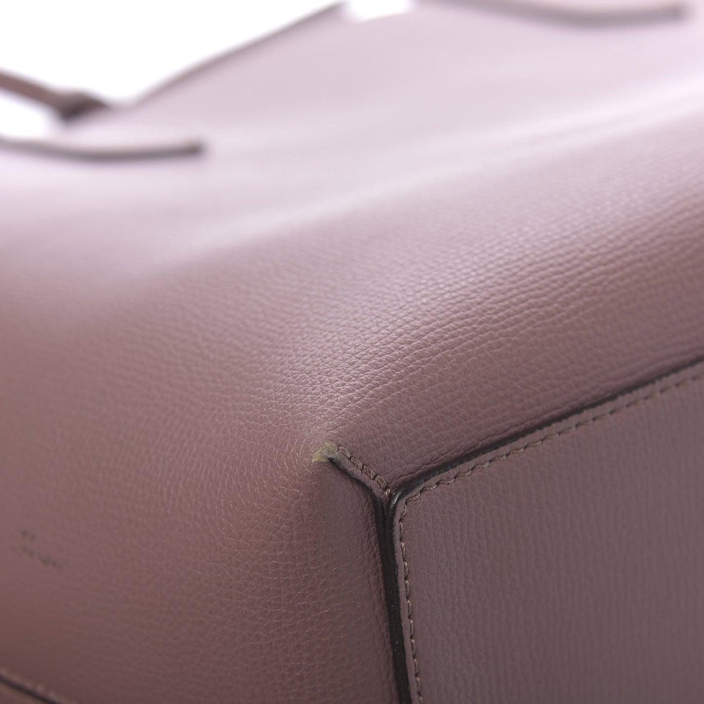 Grainy Calfskin Haymarket Check Medium Reversible Tote Dusty Pink